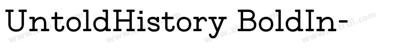 UntoldHistory BoldIn字体转换 UntoldHistory BoldIn字体转换